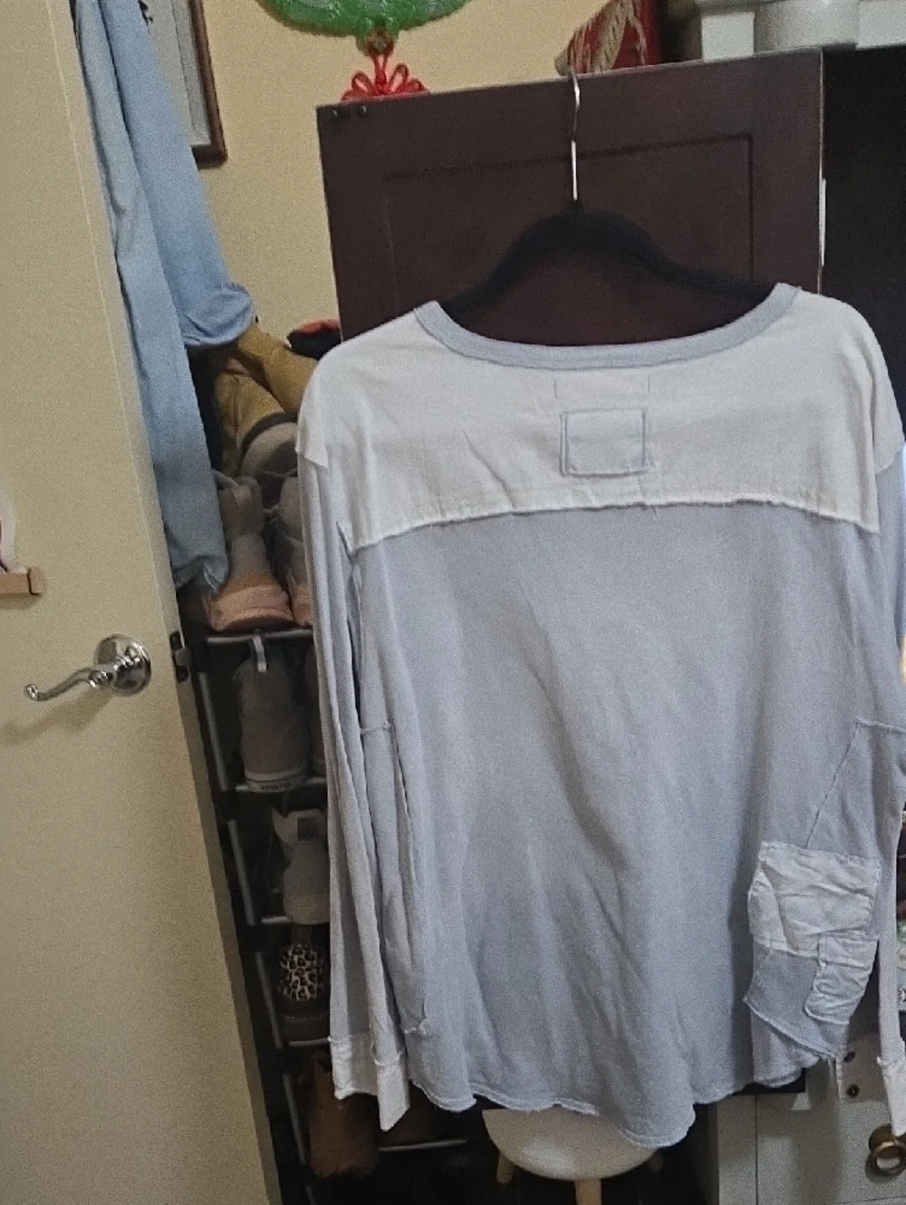 We The Free Light Blue Henley Top - Picture 7 of 8